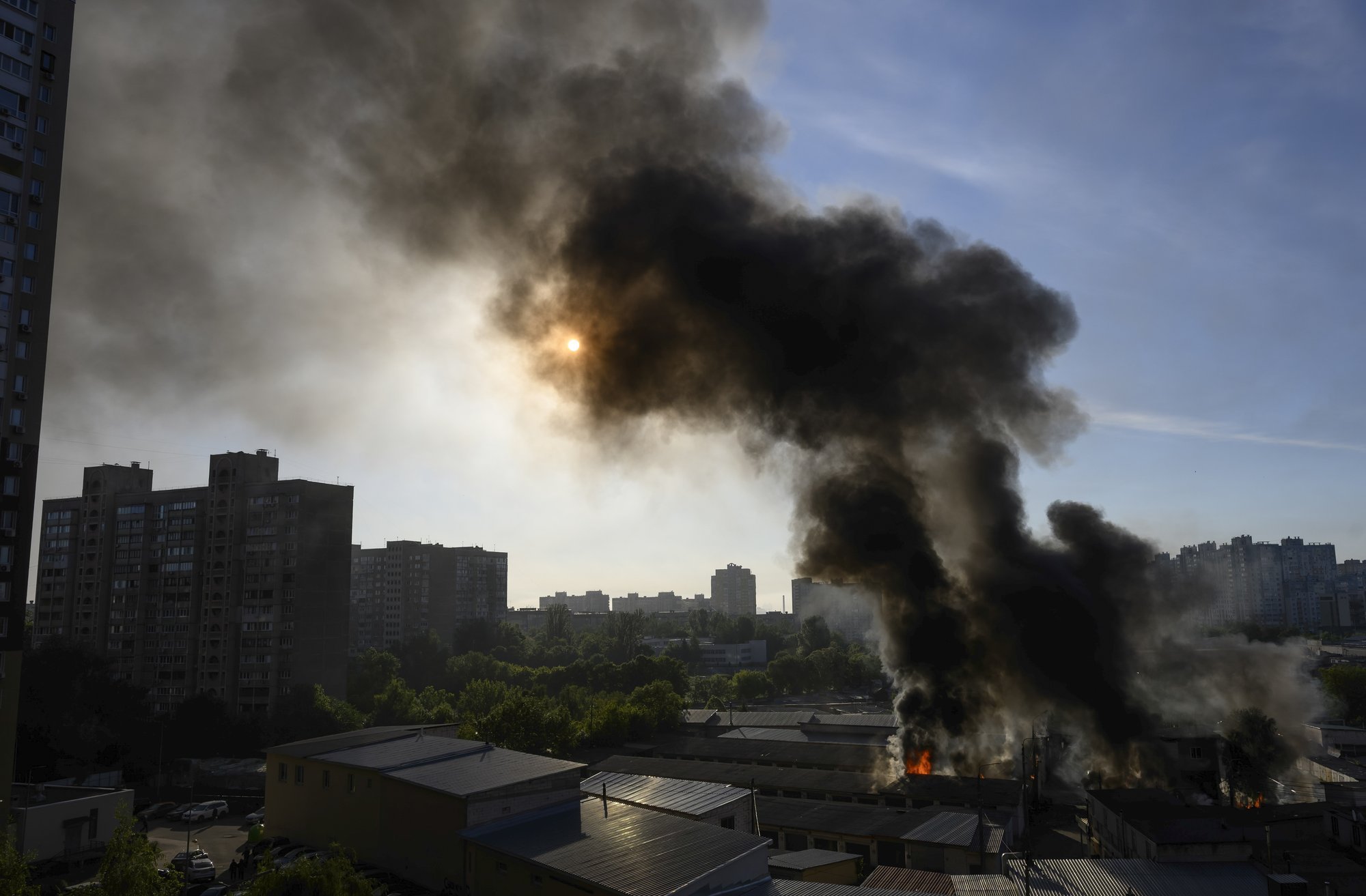 Kyiv hit by missiles; no casualties reported yet