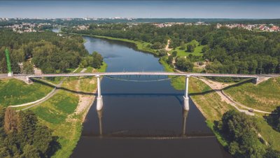 Baltosios rožės tiltas, Alytuje Statytojas: Alytaus miesto savivaldybė, Projektuotojas: TEC Infrastructure Indėlis: Statinio konstrukcijų dalies vadovas Vilius Karieta