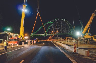 Pėsčiųjų viadukas virš magistralinio kelio A2 Vilnius - Panevėžys about 72.18 km (netoli Žemaitkiemio) Statytojas: LAKD, Projektuotojas: TEC Infrastructure Indėlis: Statinio konstrukcijų dalies vadovas Vilius Karieta