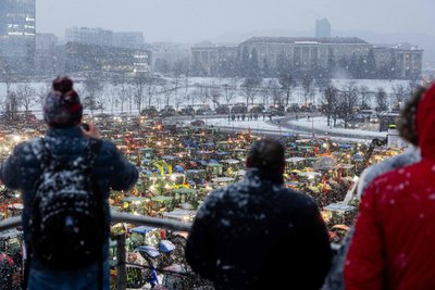 Ūkininkų protestas prie Seimo