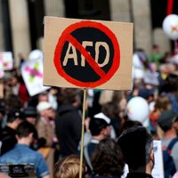 Vokietijoje vyko demonstracijos už partijos AfD uždraudimą
