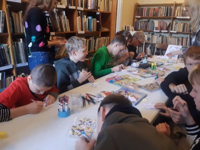 Edukacinė veikla miesto bibliotekoje.