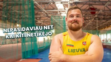 Judėjimo negalią turintis paralimpietis Andrius Skuja: per varžybas pranokstu pats save