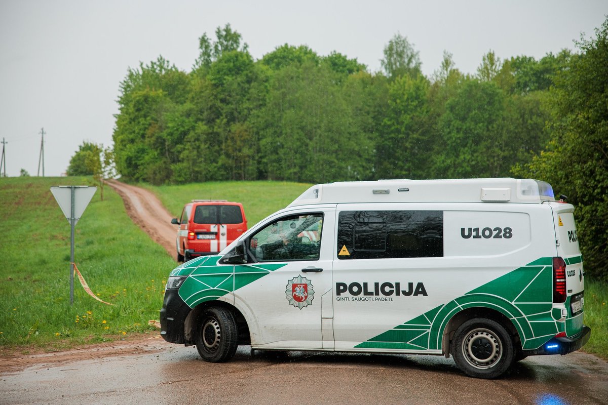 A military drone was discovered crashed in Lithuania on Sunday