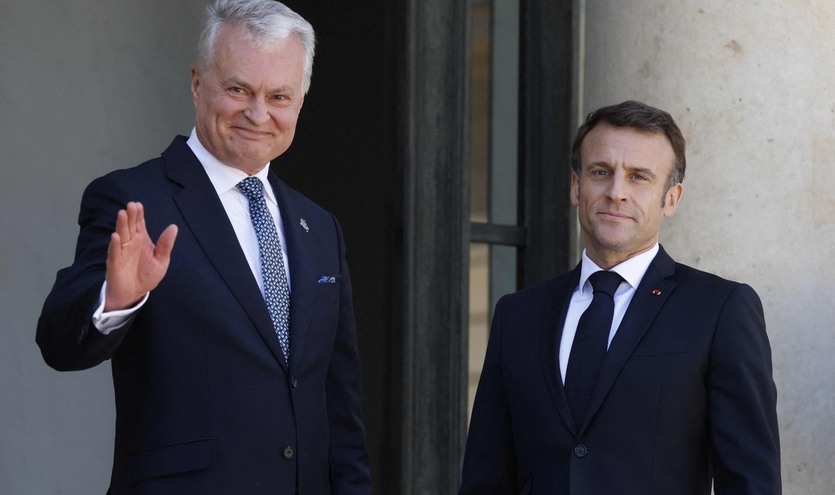 Gitanas Nausėda ir Emmanuelis Macronas