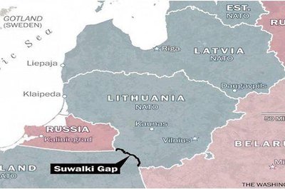 Suvalkijos sąsmauka – labiausiai pažeidžiamas NATO gynybinis ruožas