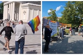 LGBT aktyvistas susikirto su tradicinių vertybių puoselėtojais: buvo baisu