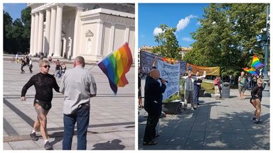 LGBT aktyvistas susikirto su tradicinių vertybių puoselėtojais: buvo baisu