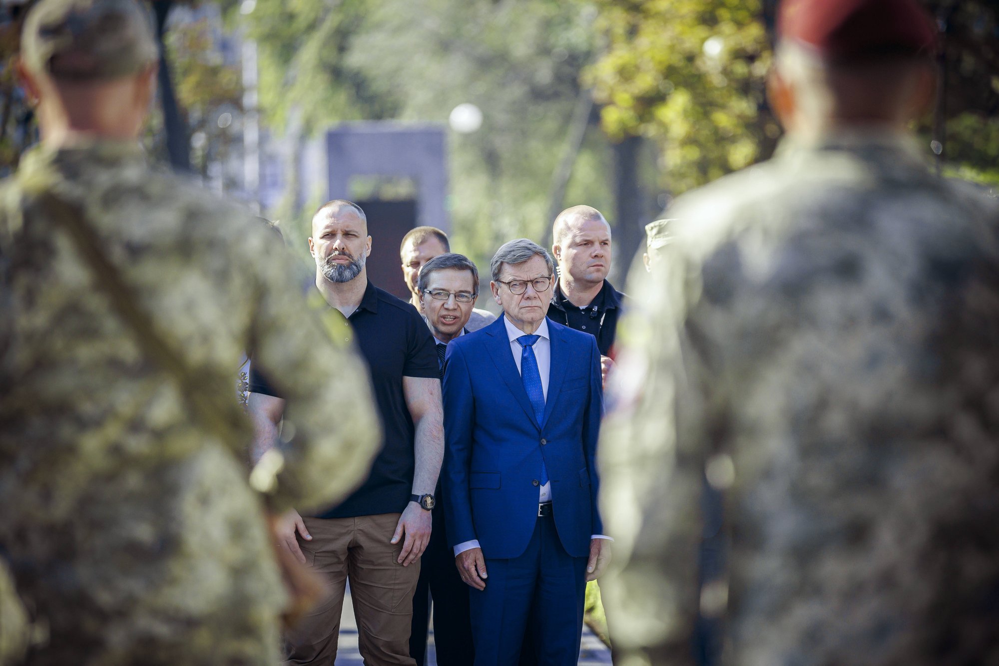 German Minister Visits Kharkiv, City Near Ukraine's Front Lines