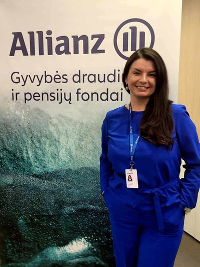 Allianz Lietuva vyriausioji finansų konsultantė Ina Marija Adomaitytė 