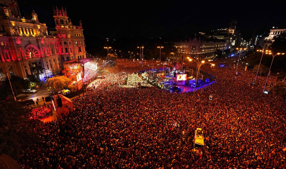 Europos futbolo čempionų sutiktuvės Madride