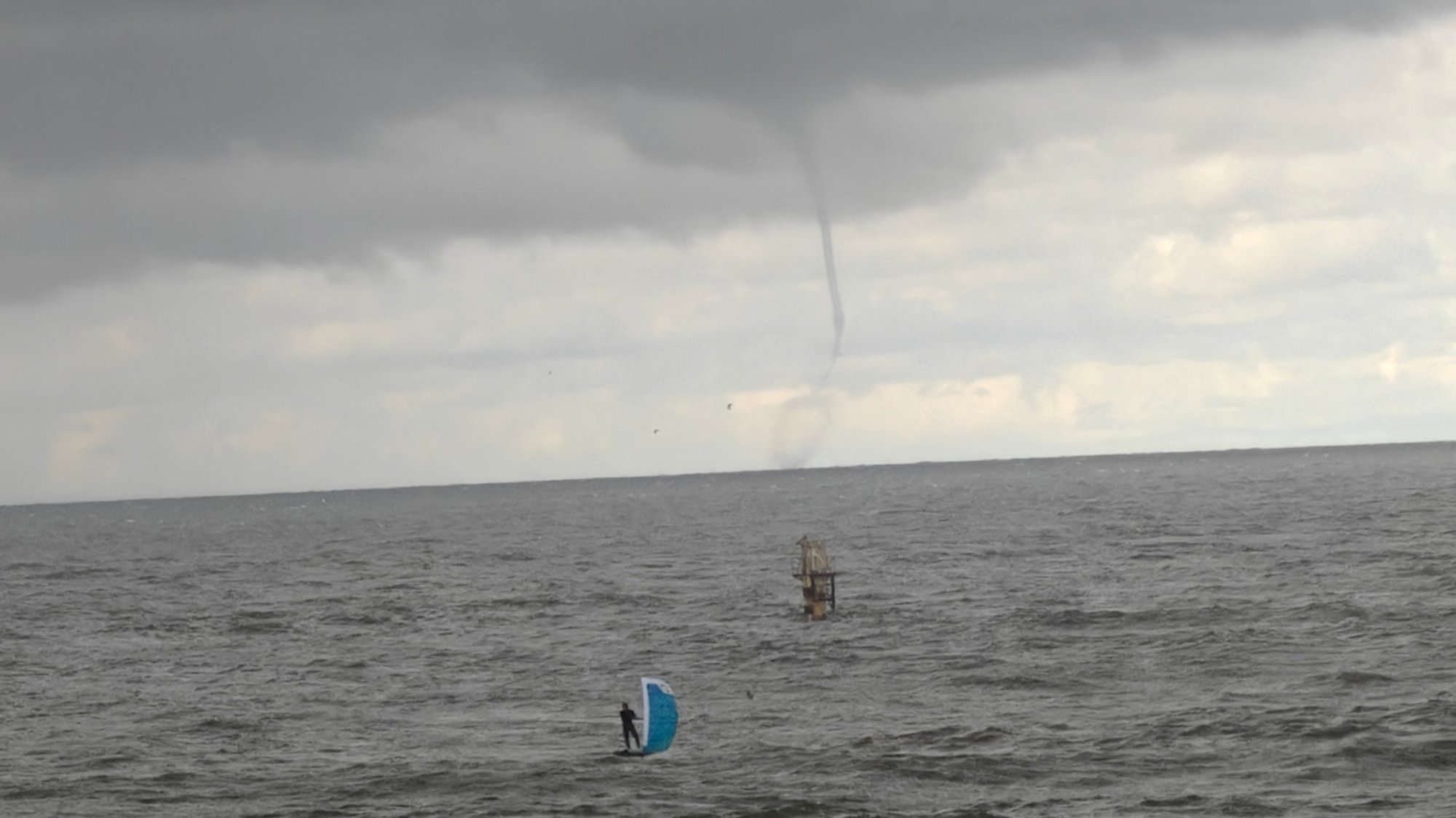 Waterspout spotted off Klaipėda coast