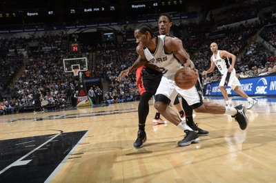 Kawhi Leonardas ir DeMaras DeRozanas