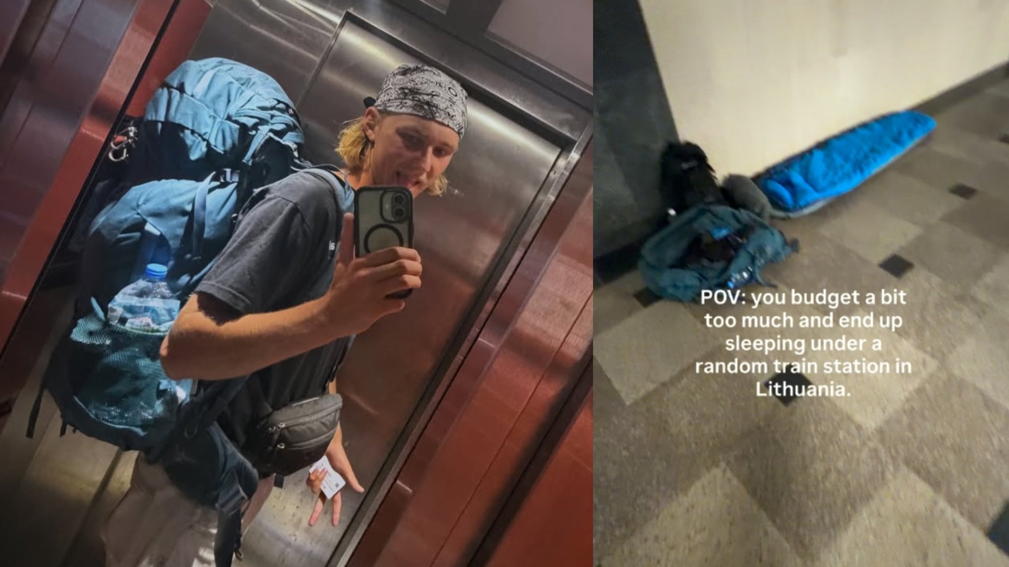 Foreigner Chooses Shocking Overnight Spot in Kaunas: Here's Where They Spent the Night