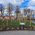 Kėdainių Knypavos Rinkos aikštę papuošė įspūdinga velykinė instaliacija