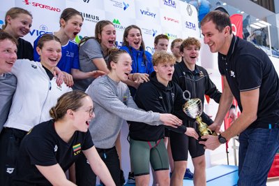 Sostinės sporto centro auklėtiniai (Nuotr. Martyno Pečiulio / LTU Aquatics)