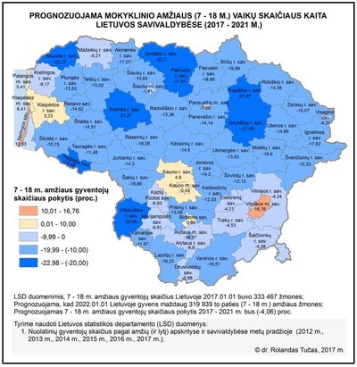 Jaunimo skaitlingumas Lietuvoje 2017-2021 m. (R. Tučo nuotr.)