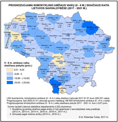 Jaunimo skaitlingumas Lietuvoje 2017-2021 m. (R. Tučo nuotr.)