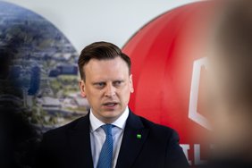 Spaudos konferencija dėl gaisro atliekų rūšiavimo gamykloje Vilniuje