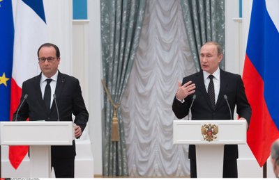 Francois Hollande'as, Vladimiras Putinas