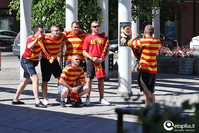 "Jagiellonia" klubo fanai Šiauliuose