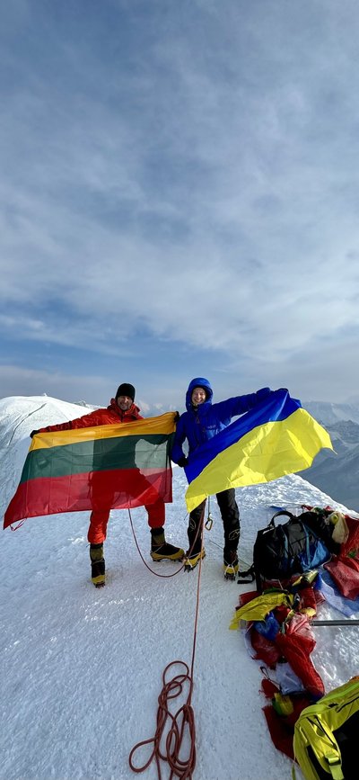 Mindaugas Šatkauskas ir jo ekspediciją į Everesto viršūnę