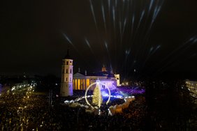 Sužibo kvapą gniaužianti Vilniaus Kalėdų eglė
