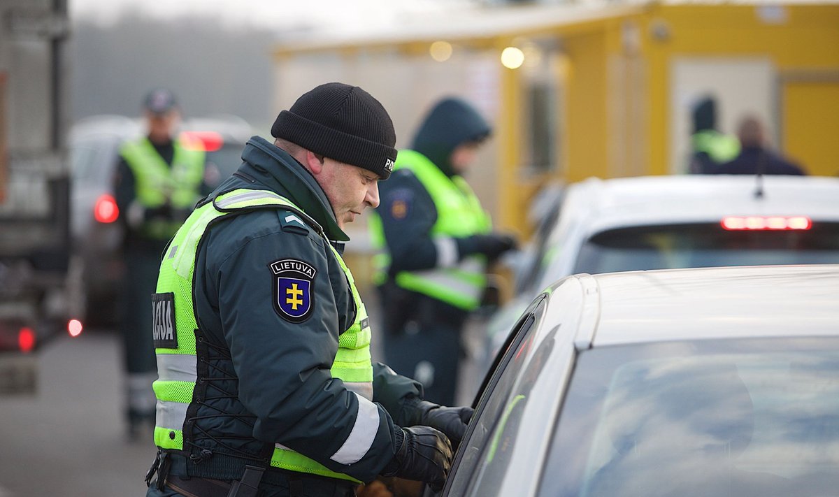 A police checkpoint
