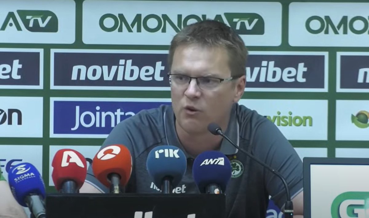 Valdas Dambrauskas, "Omonia" spaudos konferencijoje