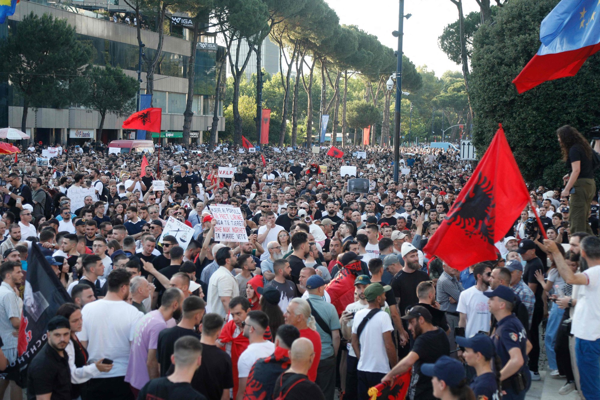Thousands protest Jared Kushner's Albania resort project amid corruption probe
