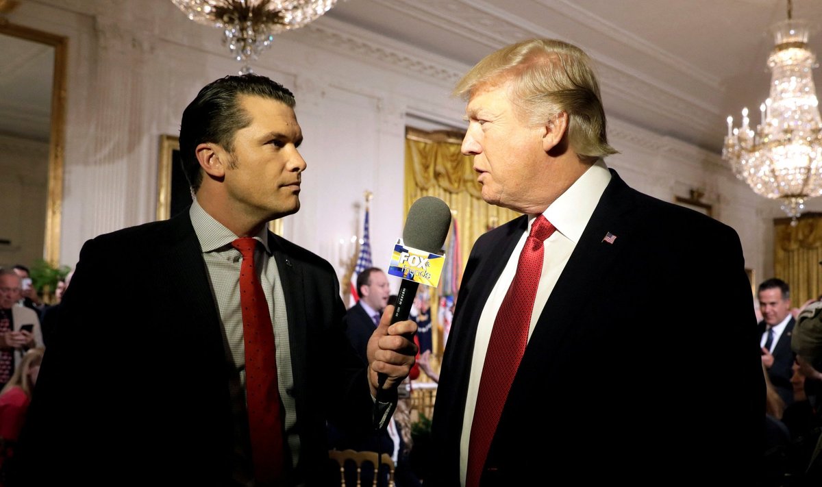 Pete’as Hegsethas, Donaldas Trumpas