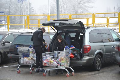 Lietuviai apsiperka Lenkijoje, Suvalkuose