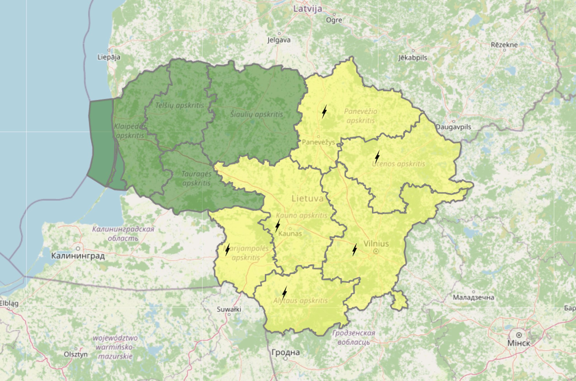 Driokstels: iš hidrometeorologų – įspėjimas pusei Lietuvos - Delfi orai