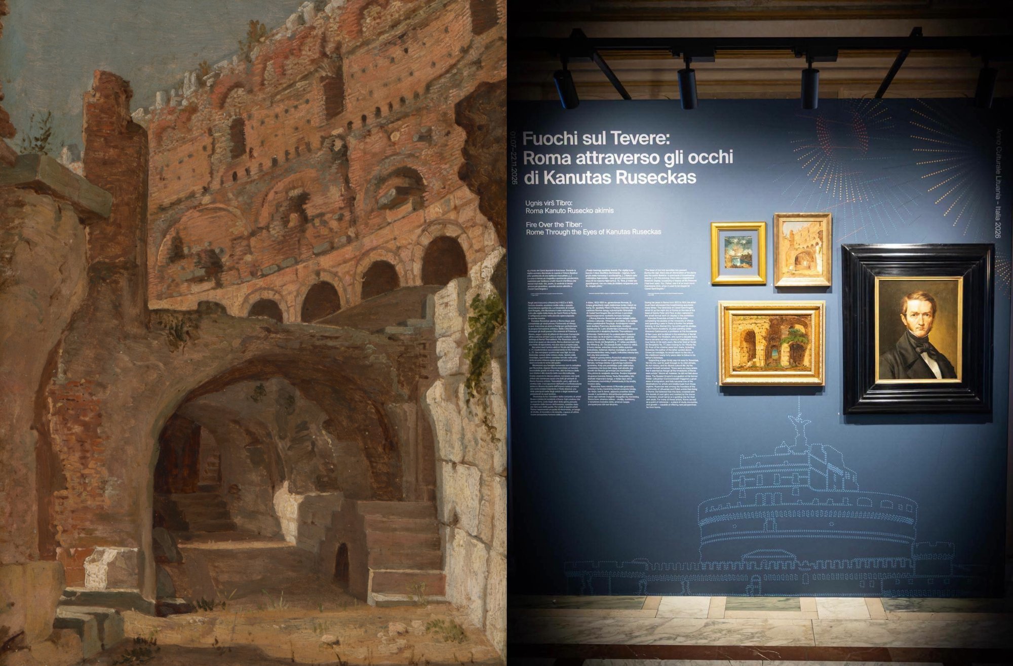 Lithuanian artist Kanutas Ruseckas exhibition opens at Rome's Castel Sant'Angelo