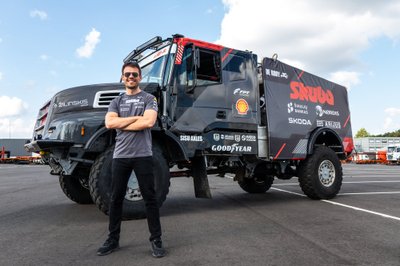 Vaidotas Žala, „SKUBA Team“ pilotas vairuos Gerardo De Rooy`aus komandos sunkvežimį „Iveco“