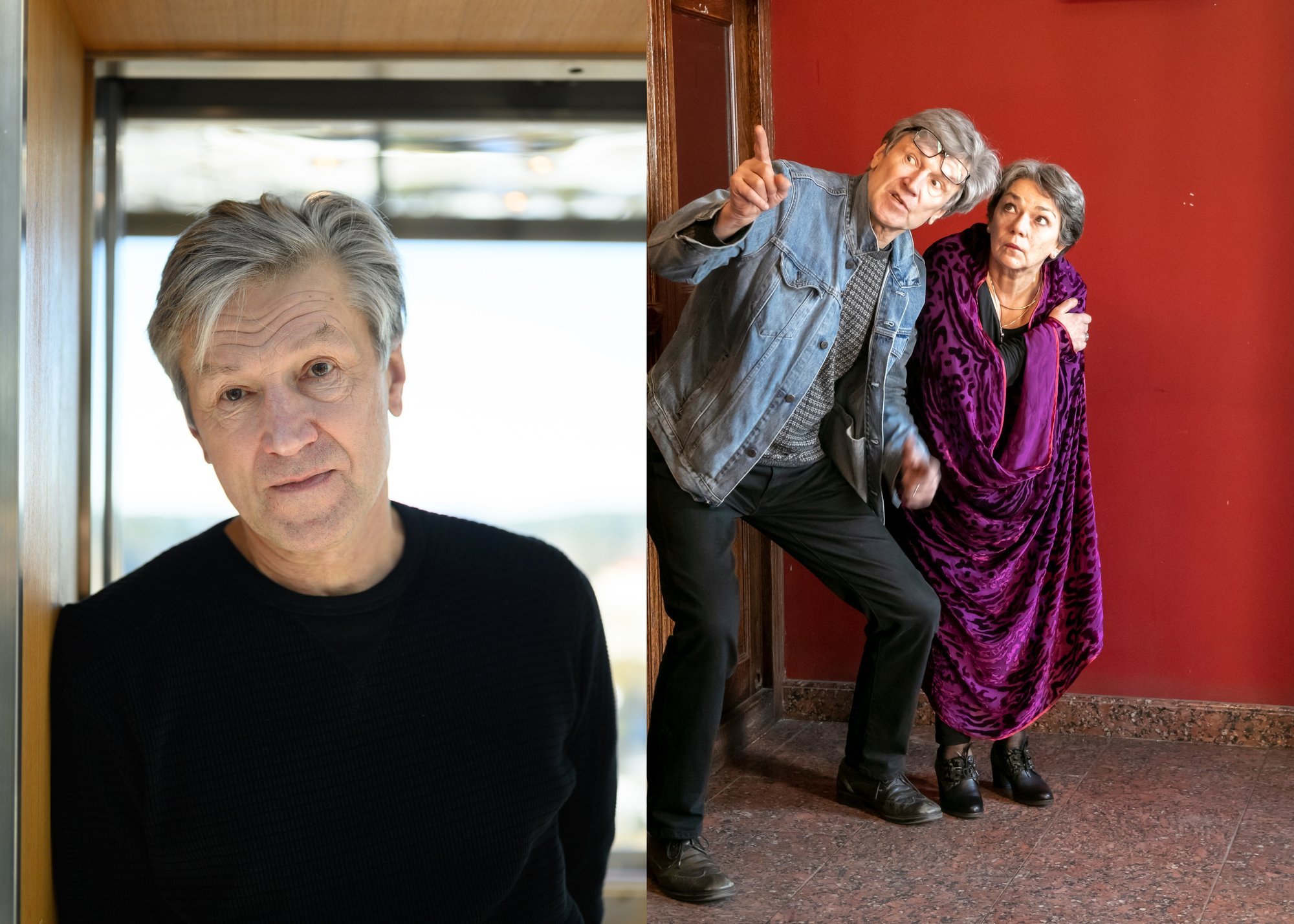 Teatro legenda Saulius Bareikis absurdo komedijoje „Liftas į dangų“ į ...