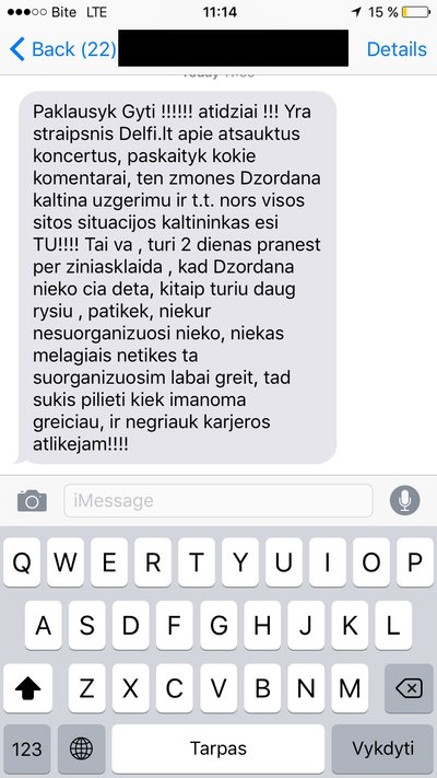 Žinutė Gyčiui Žitkauskui