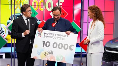 Po dešimtmečio pertraukos „Teleloto“ bilietą įsigijęs vilnietis naujame studijos žaidime laimėjo  10000 Eur