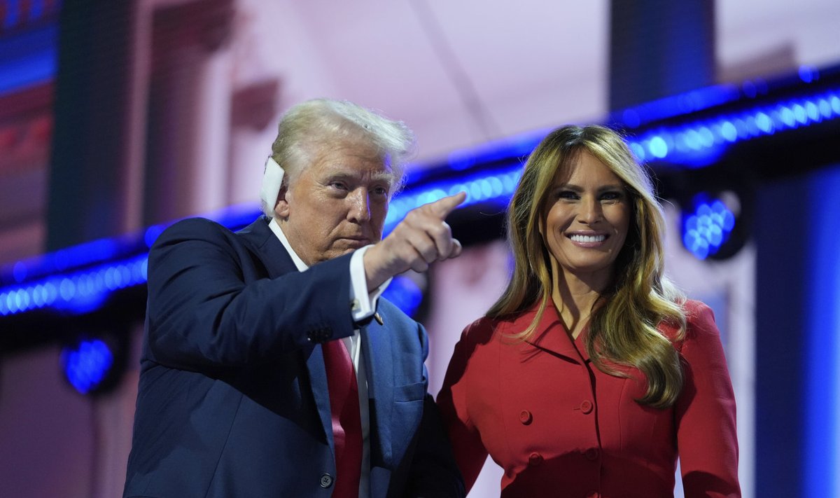 Donaldas Trumpas ir Melania Trump