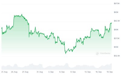 BTC kaina per mėnesį