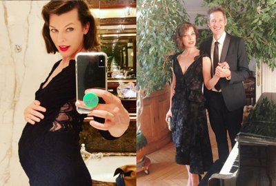 Milla Jovovich su vyru