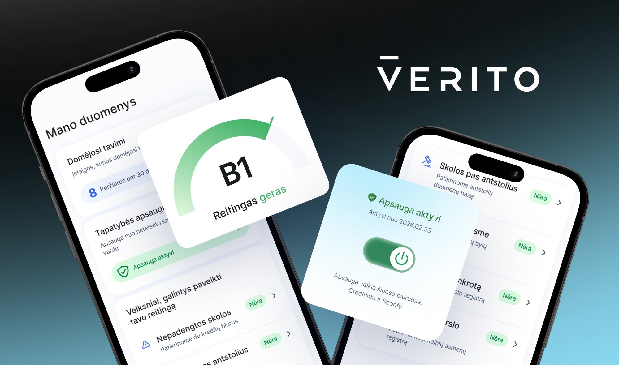 For the first time in one place – everything that shapes your credit history: Lithuanian creators present free app VERIT