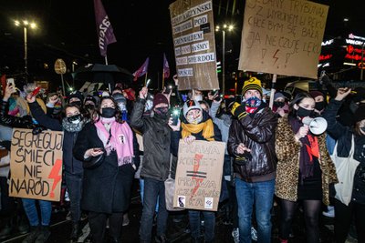 Protestas Lenkijoje prieš nuosprendį, ribojantį abortų teises