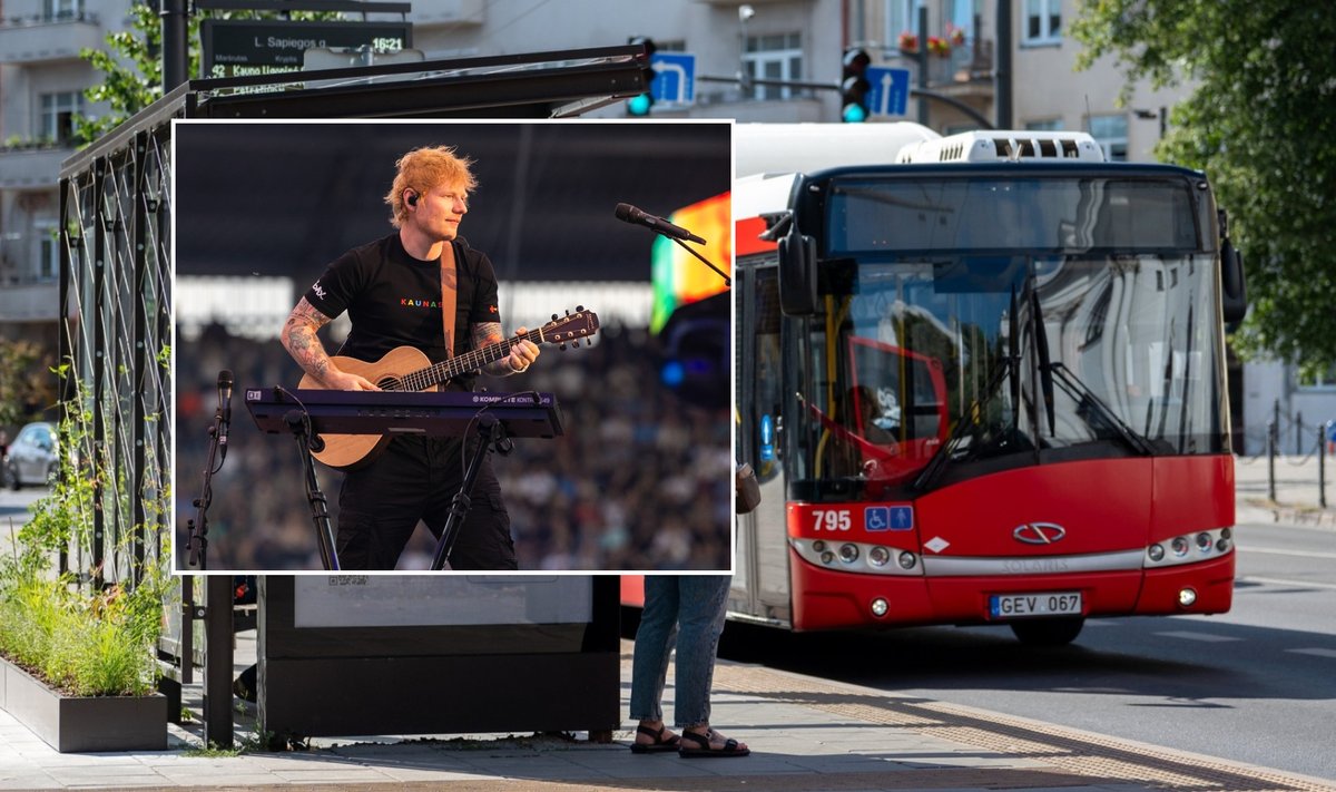 Edo Sheerano koncertas, autobusas