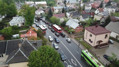 Iki rudens remontui uždarius svarbų transporto mazgą Kaune pasikeitė eismo sąlygos