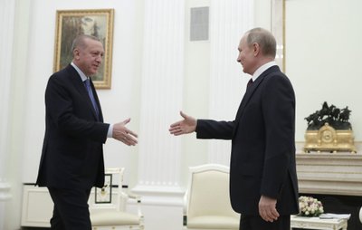 Vladimiras Putinas ir Recepas Tayyipas Erdoganas