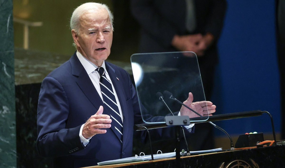 Bidenas savo kalboje JT perspėjo dėl „plataus masto karo“ Libane