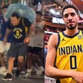 Aistros prieš Rytų finalą: po brutalaus „Pacers“ fano užpuolimo Niujorke įsikišo net NBA žvaigždė