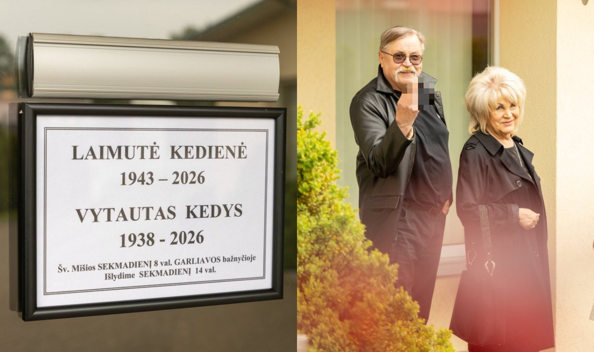 Kedžių laidotuvėse – necenzūrinis gestas