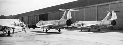 Naikintuvai F-104G Šarlerua oro uoste